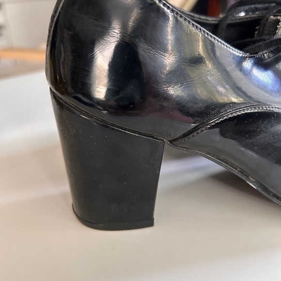 American Apparel Black Patent Leather Heels Size 7M - Picture 3 of 10